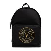 Rugzak met logo Versace Jeans Couture , Black , Heren