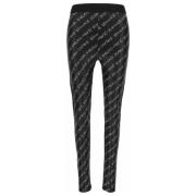 Print Logo Skinny Fit Leggings Versace Jeans Couture , Black , Dames