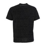 Stijlvolle katoenen T-shirt voor heren Versace Jeans Couture , Black ,...