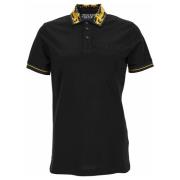 Slim Fit Polo T-Shirt met Klein Logo Versace Jeans Couture , Black , H...