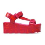 Fuchsia Logo Couture Sandalen - Maat 40 Versace Jeans Couture , Pink ,...