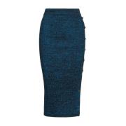 Midi-rok Essentiel Antwerp , Blue , Dames