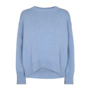 Merino Cashmere Gebreide Trui Levete Room , Blue , Dames