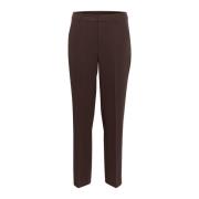 Hoge taille ritsbroek met rechte pijpen Kaffe , Brown , Dames