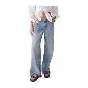 Lichtblauwe Wide Jeans - Elgo Model Ba&Sh , Blue , Dames