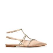 Platte Sandalen - Natural Pristina Jeffrey Campbell , Beige , Dames