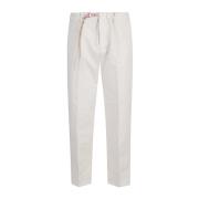 Cropped Trousers White Sand , Beige , Dames