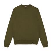 Groene Wol Crew Neck Sweater Colmar , Green , Heren