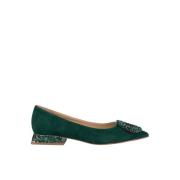 Leren ballerina Ballerina met puntige neus Alma EN Pena , Green , Dame...