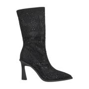 Laarzen met puntige neus en stilettohak Alma EN Pena , Black , Dames