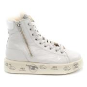 Grijze Sneakers met Leren Voering en Rubberen Zool Premiata , Gray , D...