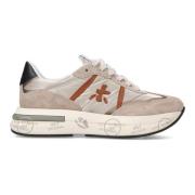 Beige Sneakers - Stijlvol en Trendy Premiata , Beige , Dames