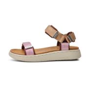 Stijlvolle Comfortabele Platte Sandalen Woden , Multicolor , Dames