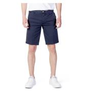 Effen Bermuda Shorts voor Heren Blauer , Blue , Heren