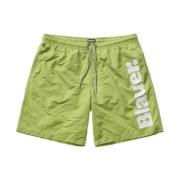 Monochrome Boxer Zwemkleding - Verde Blauer , Green , Heren