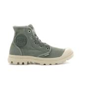 Canvas Hi-Top Sneakers Palladium , Green , Dames