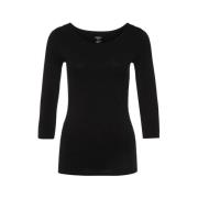 Ultra-Zacht Longsleeve in Zwart Marc Cain , Black , Dames