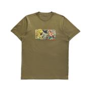 Samurai Tiger Strijd T-shirt Maharishi , Green , Heren
