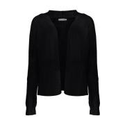 Basic Cardigan Vest Geisha , Black , Dames