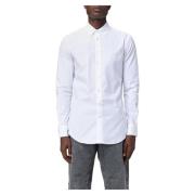 Slim Fit Fuji Button Down Overhemd Etro , White , Heren