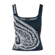Breed Drager Print Tops Etro , Blue , Dames