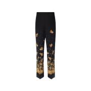 Zijden broek Etro , Black , Dames