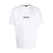 T-Shirts Ermenegildo Zegna , White , Heren