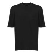 T-Shirts Ermenegildo Zegna , Black , Heren