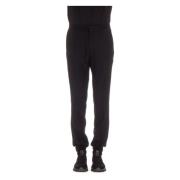 Zwarte broek met elastische taille Ermenegildo Zegna , Black , Heren