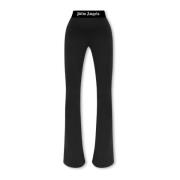 Katoenen sweatpants Palm Angels , Black , Dames