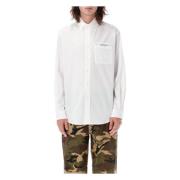 Sartorial Tape Casual Overhemd Palm Angels , White , Heren