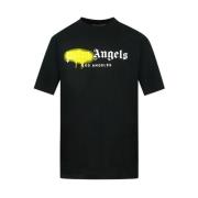 T-shirt Palm Angels , Black , Heren