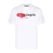 T-shirt Palm Angels , White , Heren