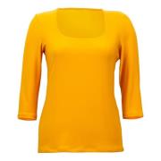213569 11 T-Shirt Joseph Ribkoff , Yellow , Dames