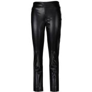 Stijlvolle Leren Broek Joseph Ribkoff , Black , Dames