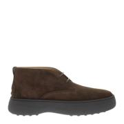 Suède Leren Enkellaarzen Tod's , Brown , Heren