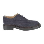 Blauwe Platte Schoenen voor Heren Tod's , Blue , Heren