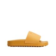 Oranje Rubberen Flip-Flops Tod's , Yellow , Dames