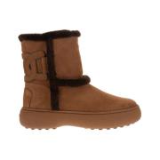 Bruine Suède Laarzen met Shearling Rand Tod's , Brown , Dames