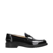 Zwarte Leren Moccasin Loafers Tod's , Black , Dames