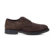 Donkerbruine Suède Veterschoenen Tod's , Brown , Heren