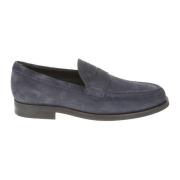 Blauwe Platte Mocassins Tod's , Blue , Heren