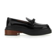 Stijlvolle zwarte leren loafers Tod's , Black , Dames