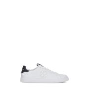 Witte Leren Sneakers met Logo Tory Burch , White , Dames