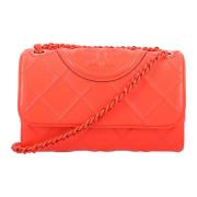 Zachte Kleine Convertibele Tas Tory Burch , Orange , Dames