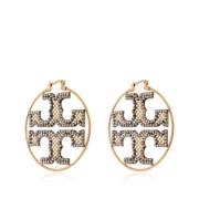 Oorbellen met logo Tory Burch , Yellow , Dames