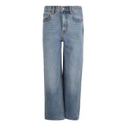 Straight jeans met hoge taille Tory Burch , Blue , Dames