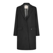 Klassieke Wol Blazer Jas MOS Mosh , Black , Dames