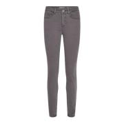 Slim-Fit High-Waisted Colour Pant Broek MOS Mosh , Gray , Dames