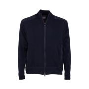 Cardigan van wol met rits Paul & Shark , Blue , Heren